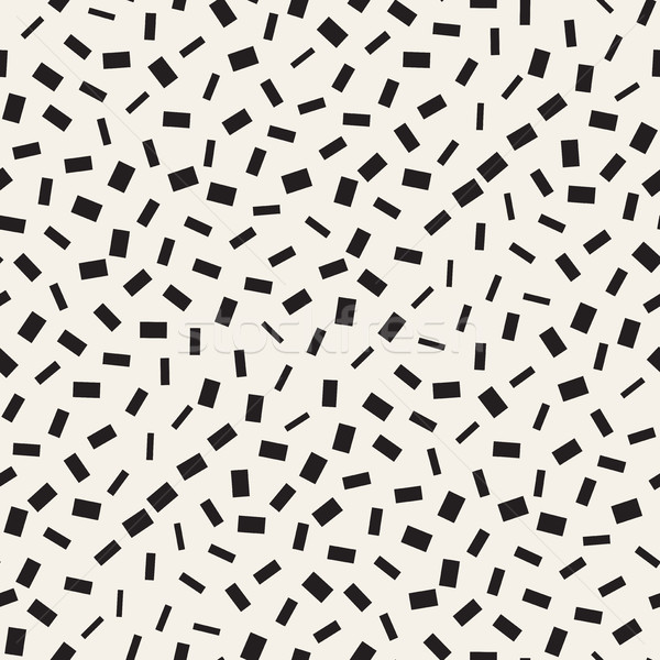 Stock photo: Trendy Texture With Scattered Geometric Shapes. Vector Seamless Pattern.