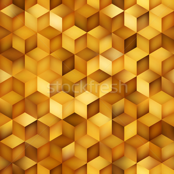 Vector Seamless Multicolor Gradient Cube Shape Rhombus Grid Geometric Pattern Stock photo © Samolevsky