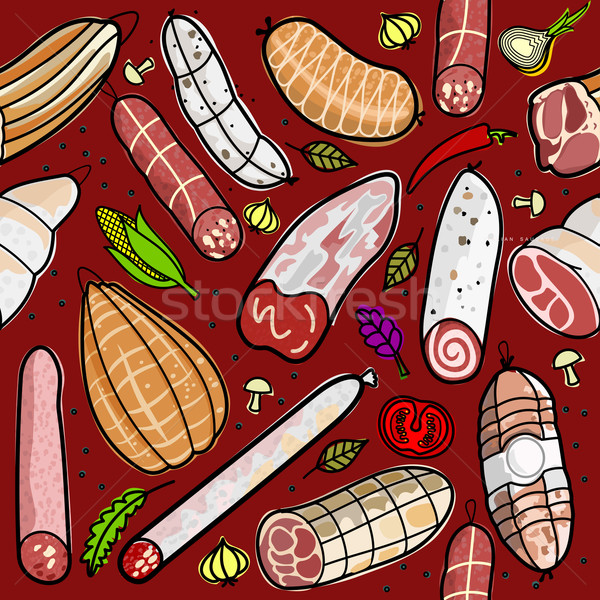 Italian Sausage Stock photo © samorodinov