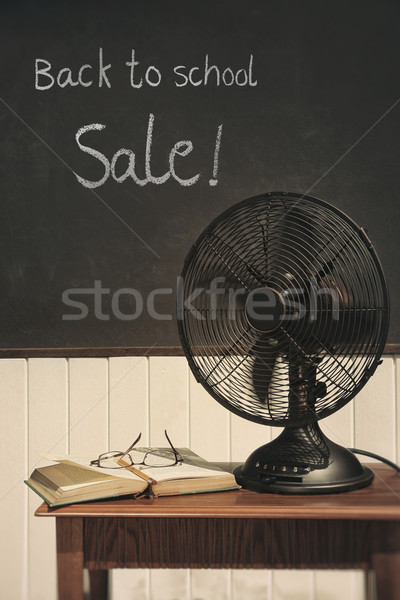 Vintage electric fan on table  Stock photo © Sandralise