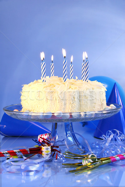Blue birthday celebrations Stock photo © Sandralise