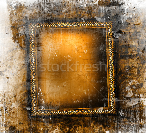 Gilded frame on grunge background  Stock photo © Sandralise