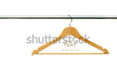 Coathanger on clothes a rail Stock photo © Sandralise