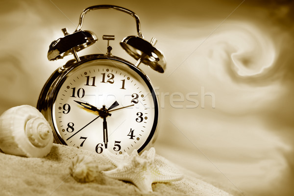 Time on the beach/Sepia tone Stock photo © Sandralise