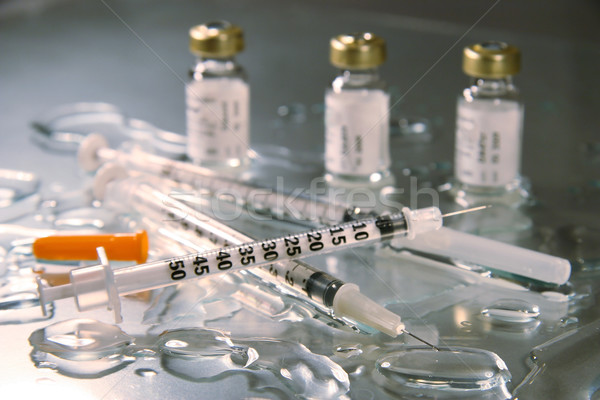 Syringes and bottles for medical injections  Stock photo © Sandralise