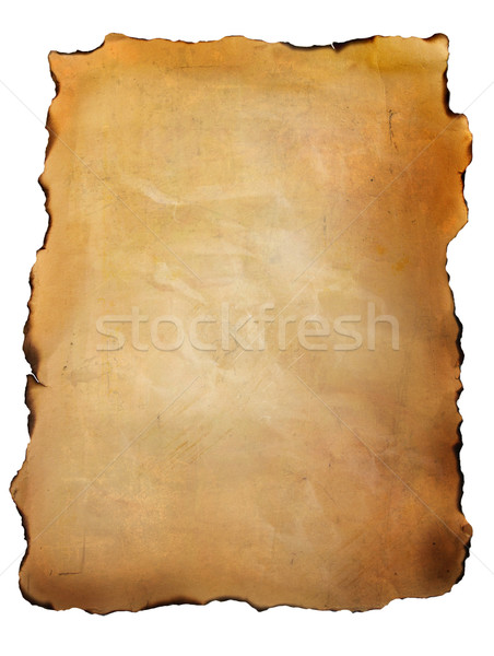 Old parchment paper against white Stock photo © Sandralise