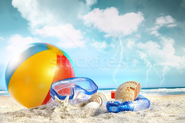 Stock photo: Fun day at the beach 