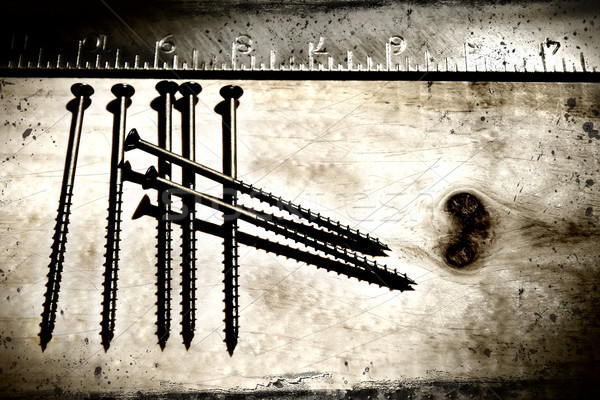 Grunge heerser gebouw achtergrond tools behang Stockfoto © Sandralise