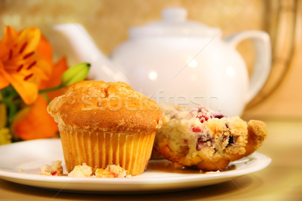 Cranberry muffins for breakfast Stock photo © Sandralise