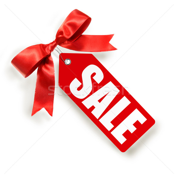 Stock photo: Sales tag isolated on white 