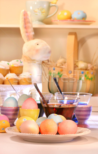 Dying eggs for Easter  Stock photo © Sandralise