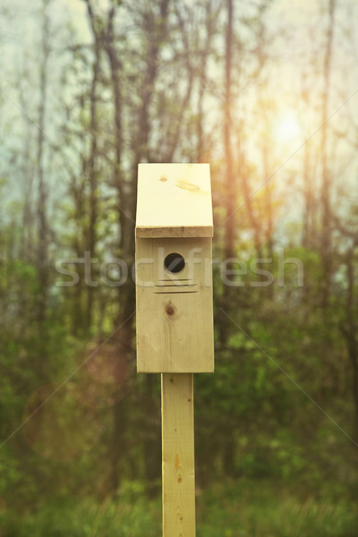 New nesting box set out for Spring Stock photo © Sandralise
