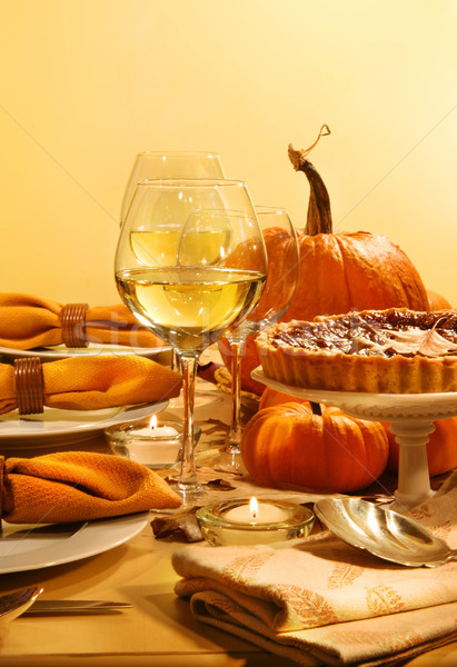 Festive table with candles Stock photo © Sandralise