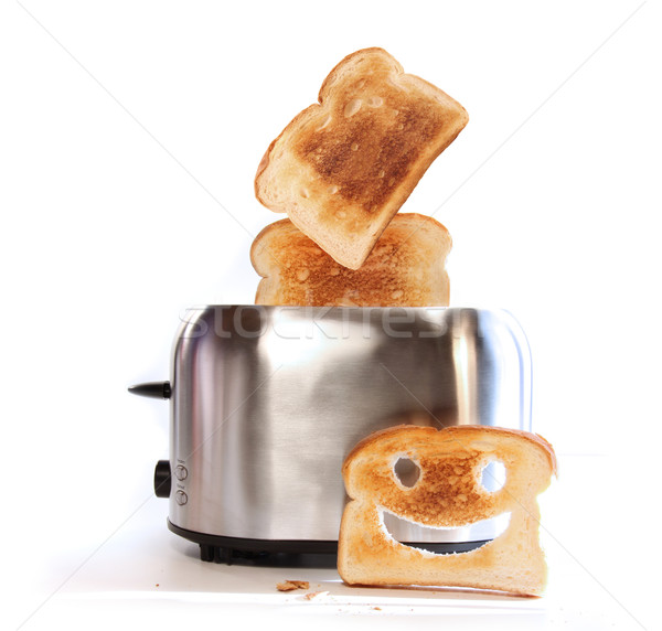 [[stock_photo]]: Grille-pain · tranches · Toast · ensoleillée · déjeuner · mode · de · vie