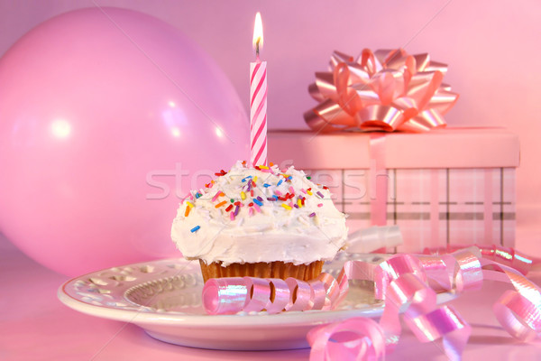Little cupcake with sprinkles Stock photo © Sandralise