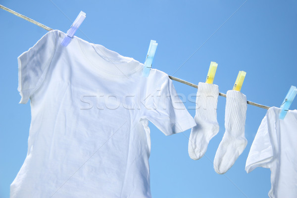 Clothes drying on clothesline Stock photo © Sandralise