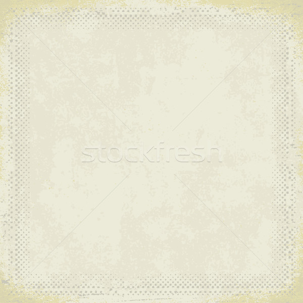 Vintage paper with grunge halftone frame 3 Stock photo © sanjanovakovic