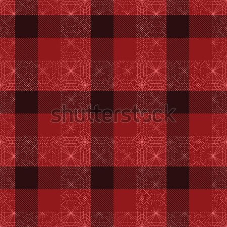 Red grunge plaid tartan 2
 Stock photo © sanjanovakovic