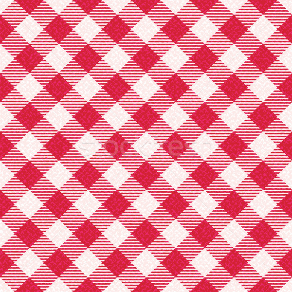 átló piros fehér mintázott kockás vektor Stock fotó © sanjanovakovic