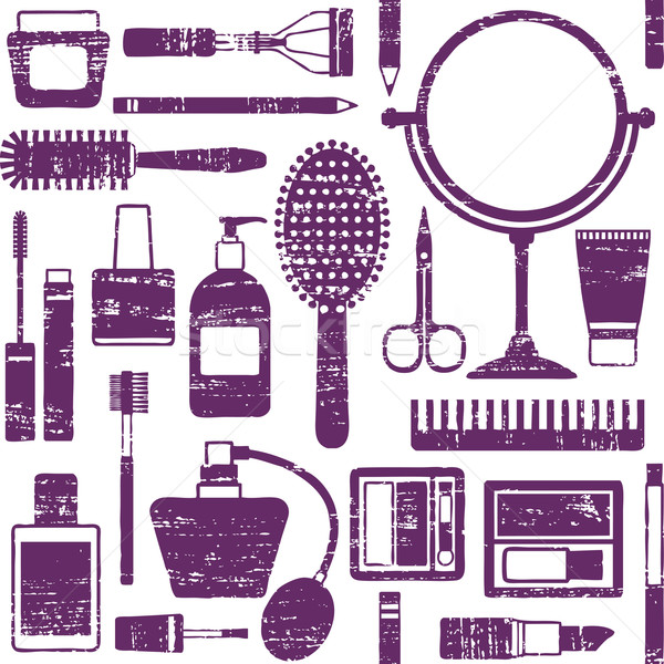 Vecteur cosmétiques objets femme [[stock_photo]] © sanjanovakovic