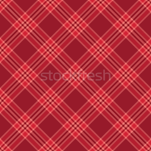 Red tartan diagonal seamless pattern background Stock photo © sanjanovakovic