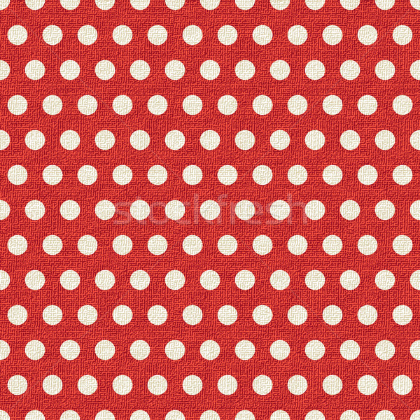 Polka dots pattern on canvas textured background Stock photo © sanjanovakovic