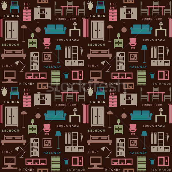 Furniture seamless pattern 2
 Stock photo © sanjanovakovic