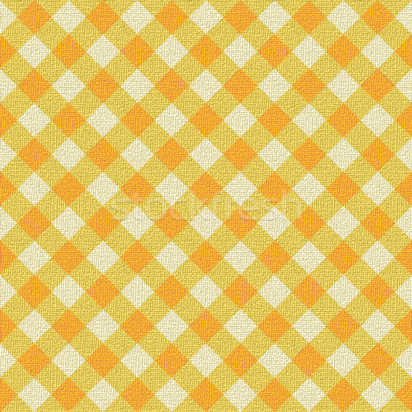 Yellow plaid tablecloth Stock photo © sanjanovakovic