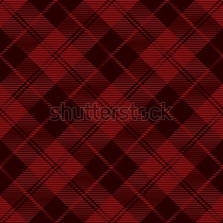 Red plaid tartan vector seamless pattern 2 Stock photo © sanjanovakovic