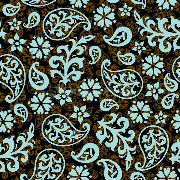 Seamless paisley pattern Stock photo © sanyal