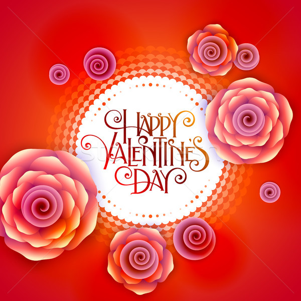 Valentine Day flyer Stock photo © sanyal