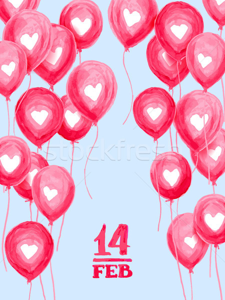 Valentines day greeting card Stock photo © sanyal
