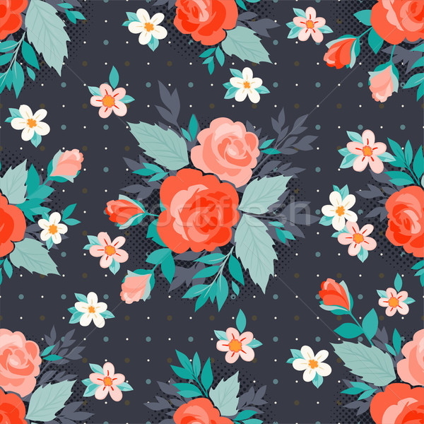 Vector seamless floral pattern Stock photo © sanyal