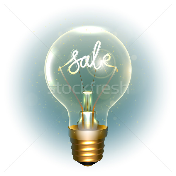 Realistic lamp with the symbol Stock photo © sanyal