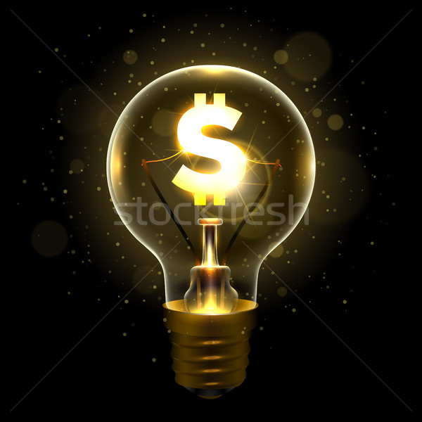 Realistic lamp with the symbol Stock photo © sanyal