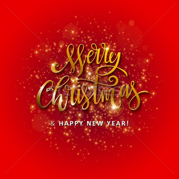 Gold glittering star dust circle Stock photo © sanyal