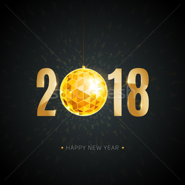 Stock photo: happy new year 2018