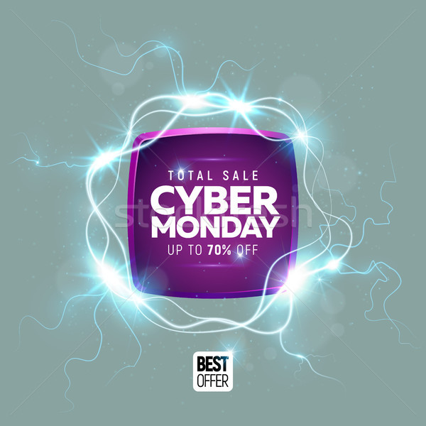 Cyber Monday sale banner Stock photo © sanyal