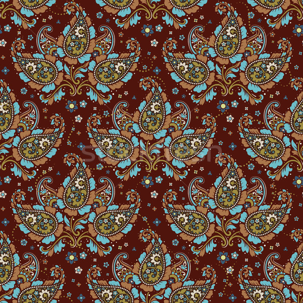 Seamless paisley pattern Stock photo © sanyal
