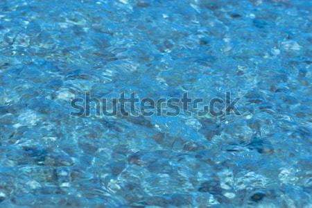 Víz folyik élénk kék absztrakt művészet Stock fotó © sapegina