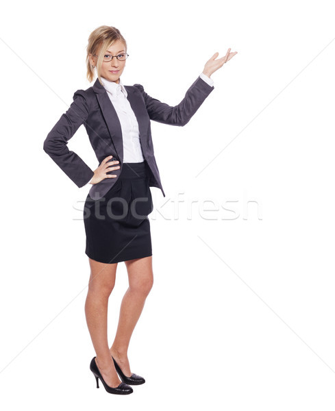 Standing business woman Stock photo © sapegina