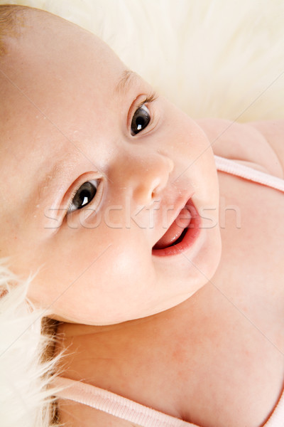 三 月 嬰兒 肖像 可愛的 孤立 商業照片 © sapegina