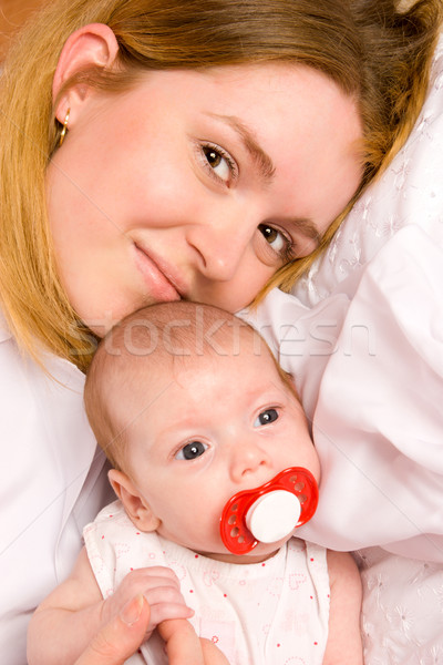 母親 嬰兒 快樂 肖像 商業照片 © sapegina