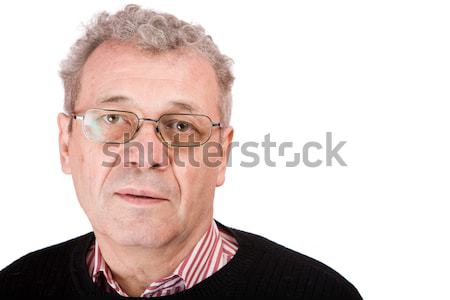 Pensive senior man Stock photo © sapegina