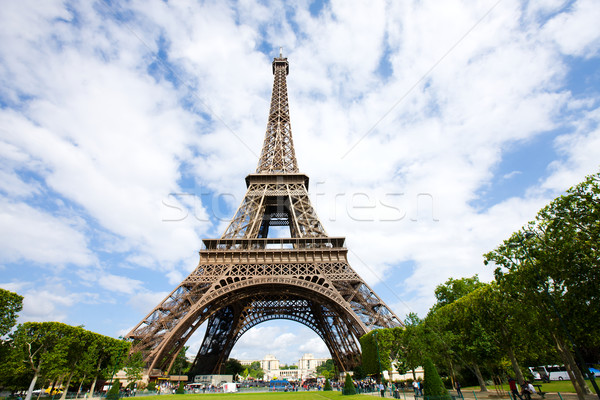 Eyfel Kulesi görmek alan Paris Fransa Bina Stok fotoğraf © sapegina