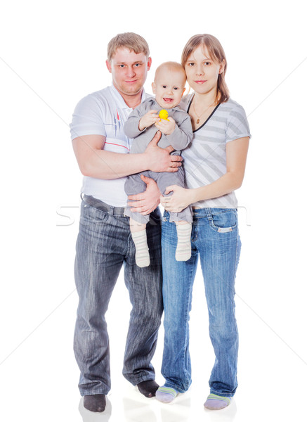 母親 父親 嬰兒 幸福的家庭 享受 一起 商業照片 © sapegina