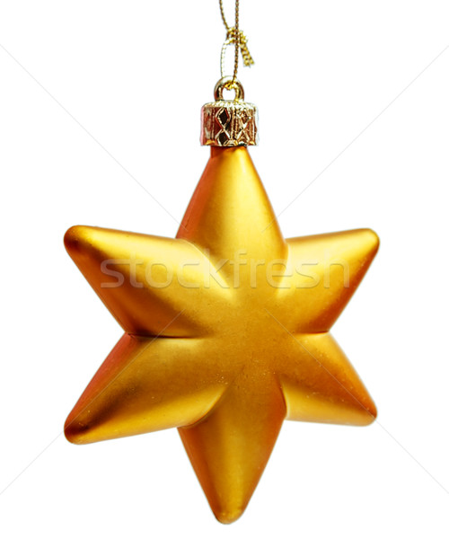 Golden Christmas star Stock photo © sapegina