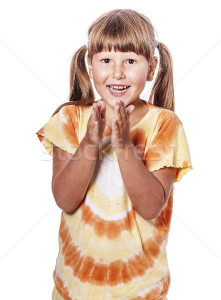 girl clapping hands Stock photo © sapegina