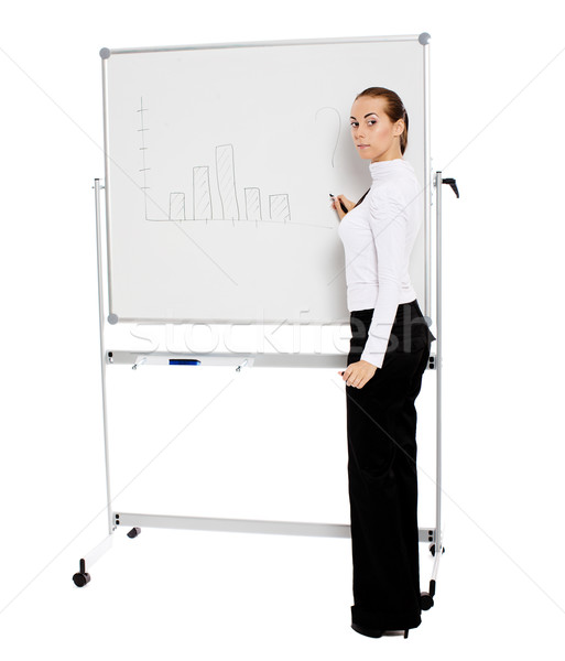 businesswoman making presentation Stock photo © sapegina