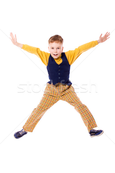 Jumping boy Stock photo © sapegina